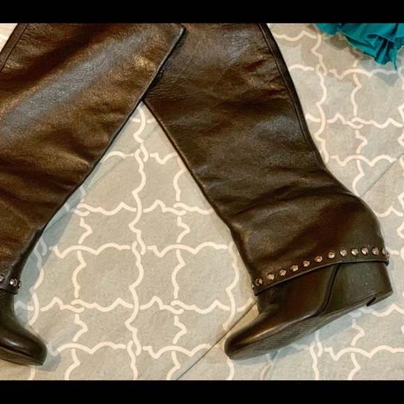 Black Leather Boots - Picture 1 of 5
